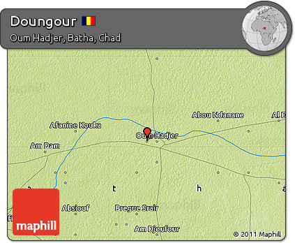 Physical Map of Doungour