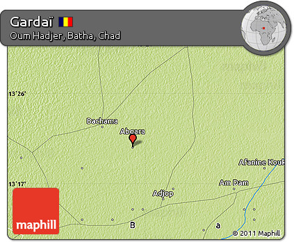 Physical Map of Gardaï