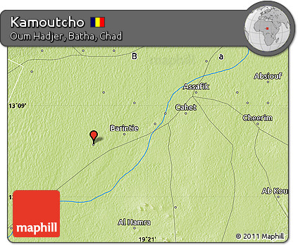 Physical Map of Kamoutcho
