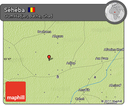 Physical Map of Séhéba