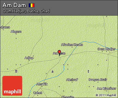 Physical Map of Am Dam