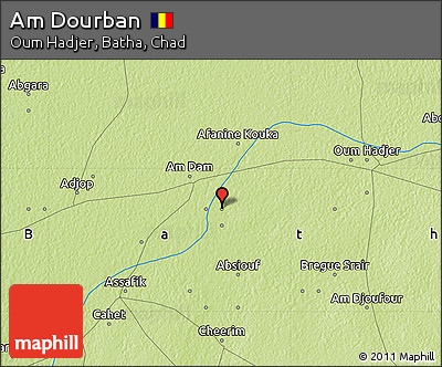 Physical Map of Am Dourban