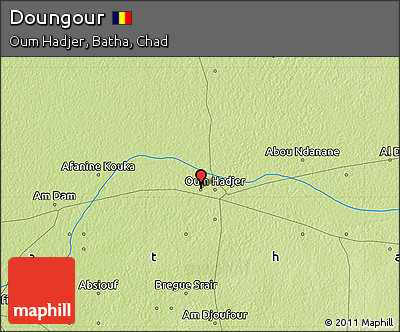 Physical Map of Doungour