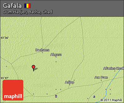 Physical Map of Gafala
