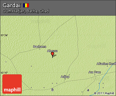 Physical Map of Gardaï