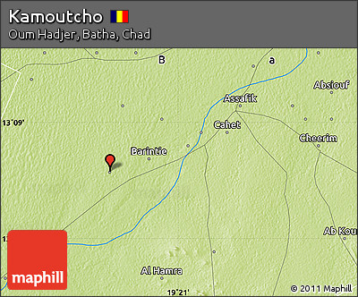 Physical Map of Kamoutcho