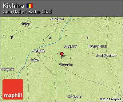 Physical Map of Kichina