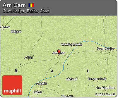 Physical Map of Am Dam