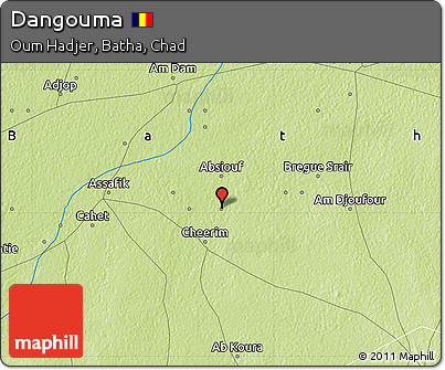 Physical Map of Dangouma