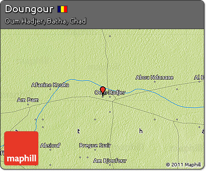 Physical Map of Doungour
