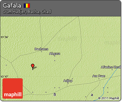 Physical Map of Gafala