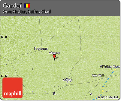 Physical Map of Gardaï