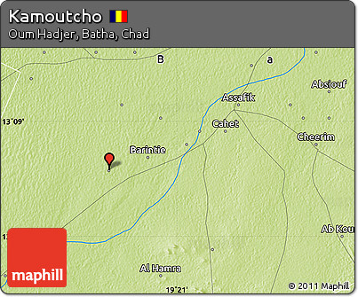Physical Map of Kamoutcho