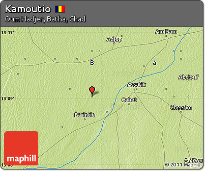 Physical Map of Kamoutio