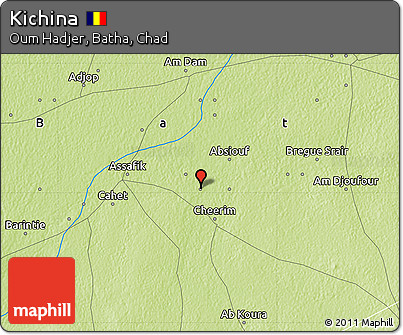Physical Map of Kichina