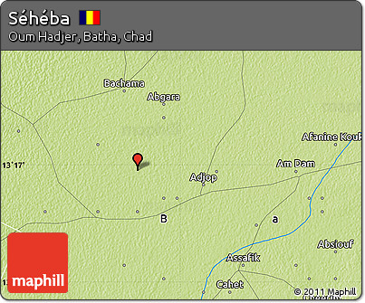 Physical Map of Séhéba