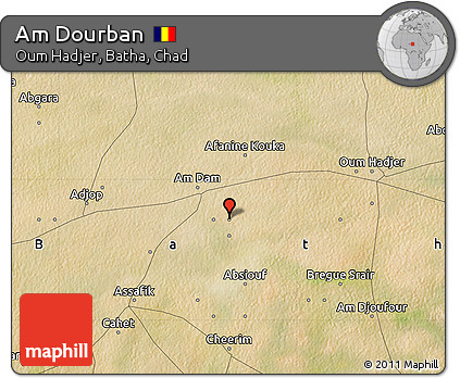 Satellite Map of Am Dourban
