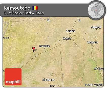 Satellite Map of Kamoutcho