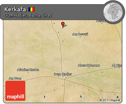 Satellite Map of Kerkafa