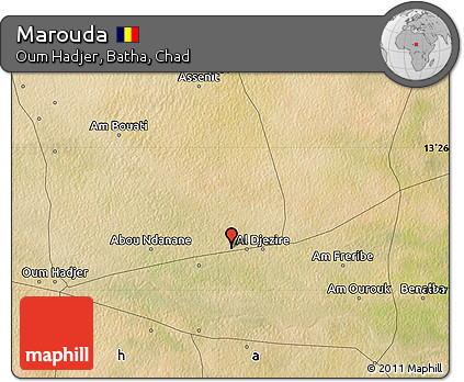 Satellite Map of Marouda