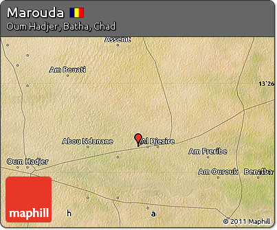 Satellite Map of Marouda