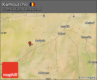 Satellite Map of Kamoutcho