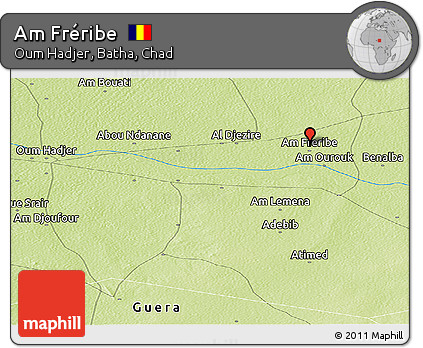 Physical Panoramic Map of Am Fréribe