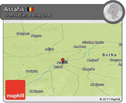 Physical Panoramic Map of Assafik