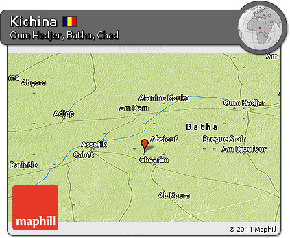 Physical Panoramic Map of Kichina