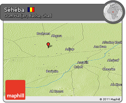 Physical Panoramic Map of Séhéba