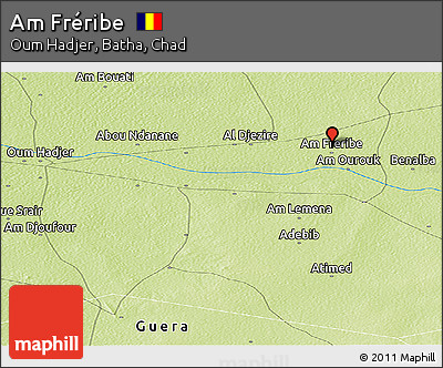 Physical Panoramic Map of Am Fréribe