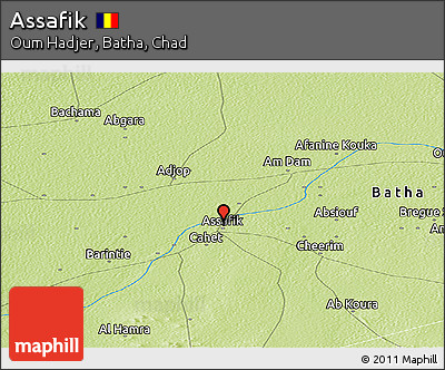 Physical Panoramic Map of Assafik