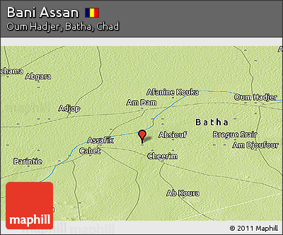 Physical Panoramic Map of Bani Assan