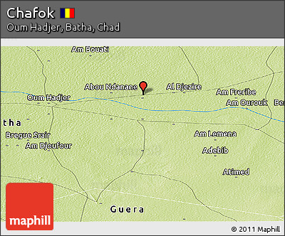 Physical Panoramic Map of Chafok