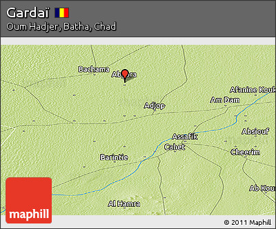 Physical Panoramic Map of Gardaï