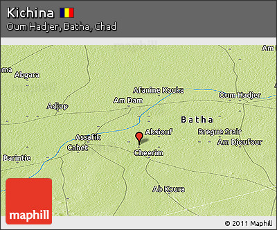 Physical Panoramic Map of Kichina