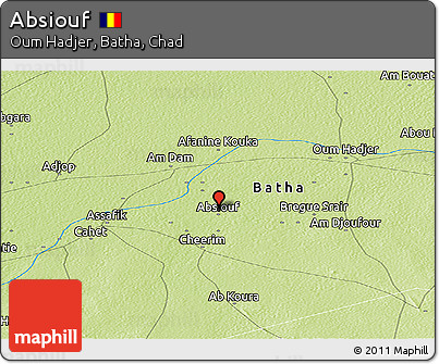 Physical Panoramic Map of Absiouf