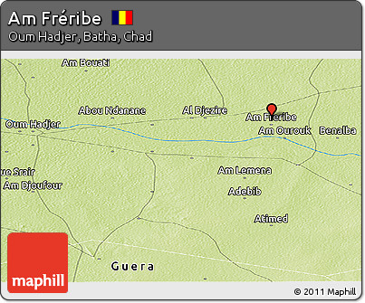 Physical Panoramic Map of Am Fréribe