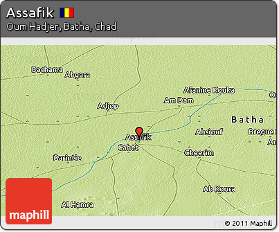 Physical Panoramic Map of Assafik