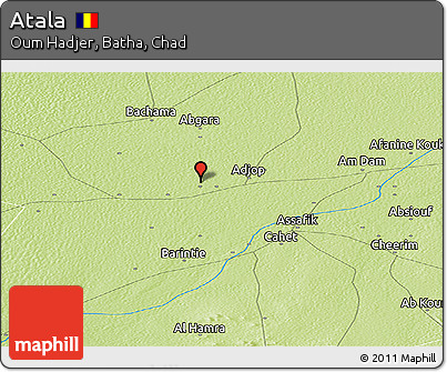 Physical Panoramic Map of Atala