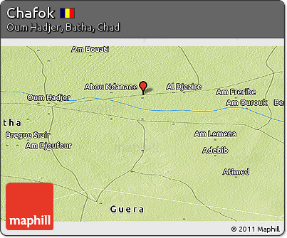 Physical Panoramic Map of Chafok