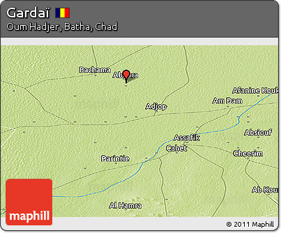 Physical Panoramic Map of Gardaï