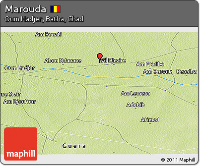 Physical Panoramic Map of Marouda