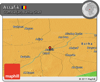 Political Panoramic Map of Assafik