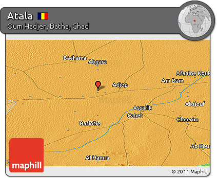 Political Panoramic Map of Atala