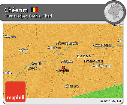 Political Panoramic Map of Chéerim