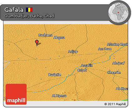 Political Panoramic Map of Gafala