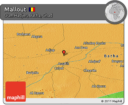 Political Panoramic Map of Mallout