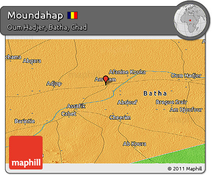 Political Panoramic Map of Moundahap