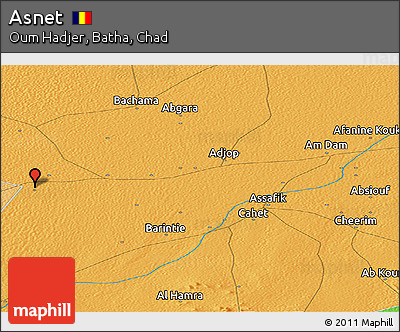 Political Panoramic Map of Asnet